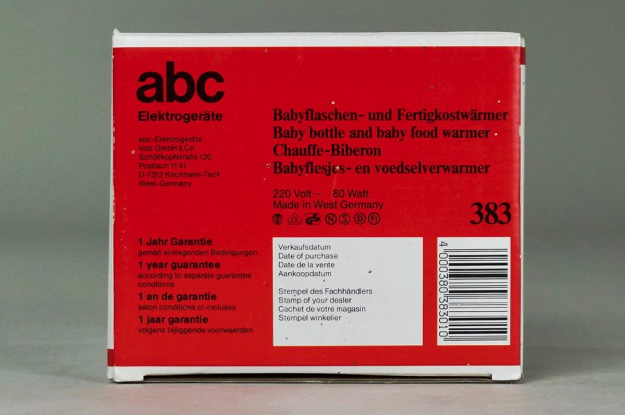 Baby bottle and food warmer - abc 3