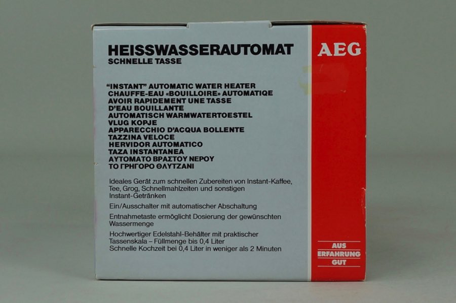 Heisswasserautomat - AEG 4