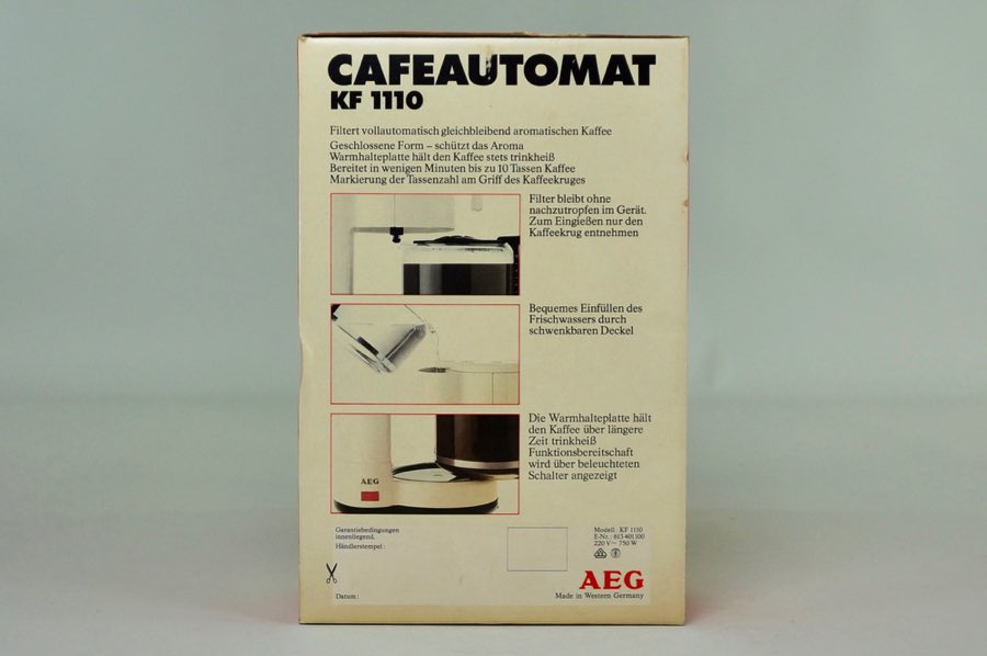 Cafeautomat - AEG 2