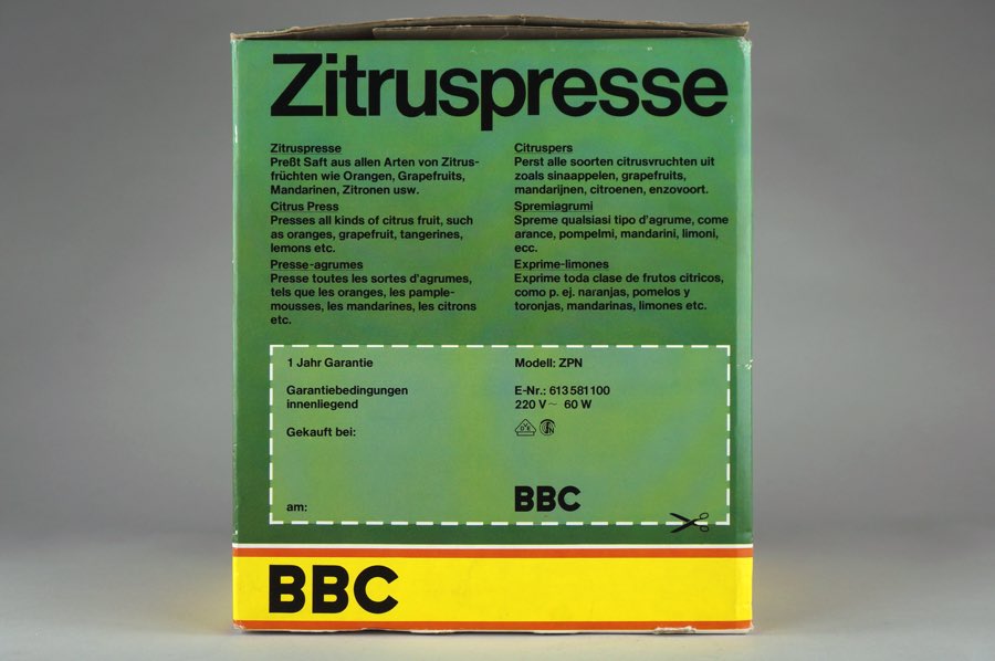 Zitruspresse - BBC 3
