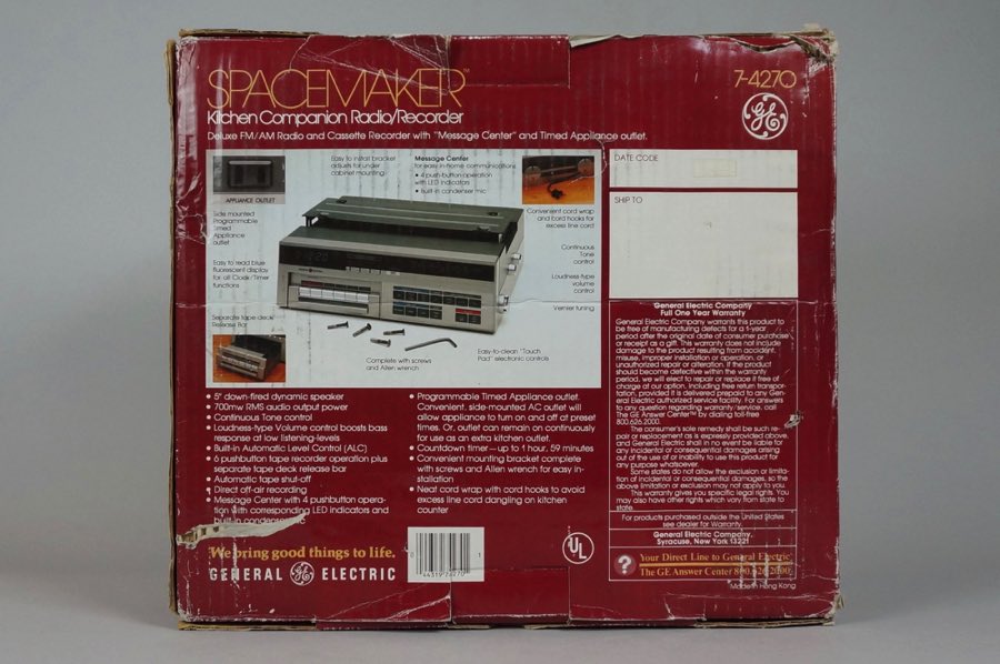Kitchen Companion Radio/Recorder - General Electric 2