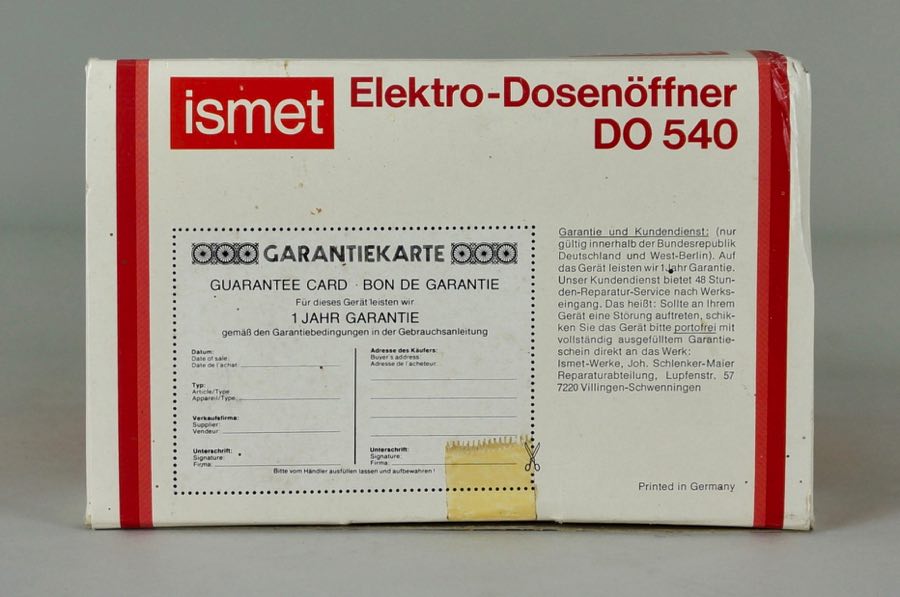 Elektro-Dosenöffner - Ismet 3