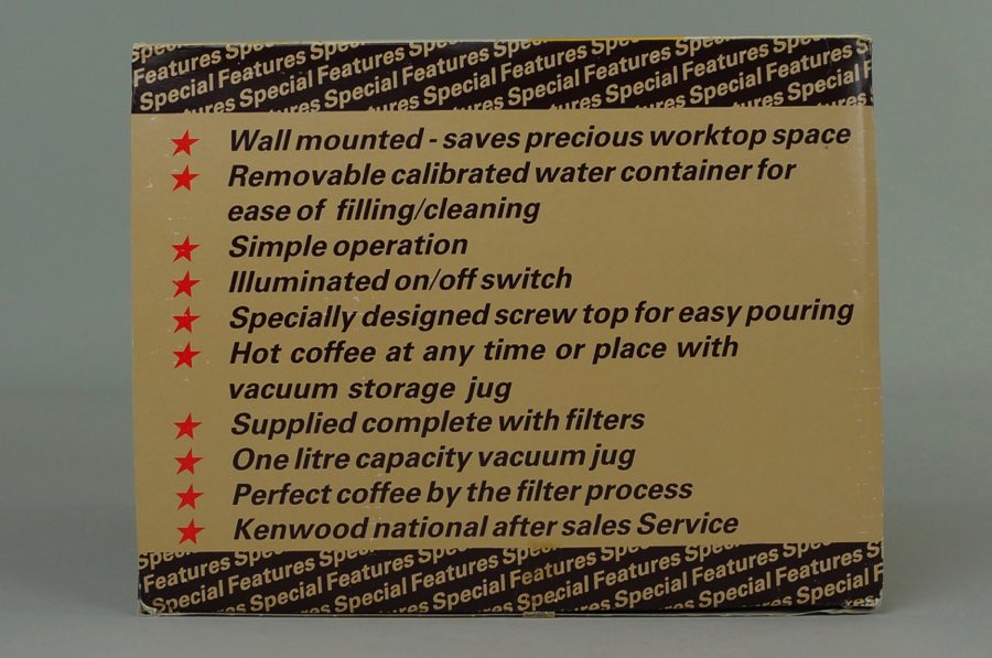 Wall Coffee Maker - Kenwood 4