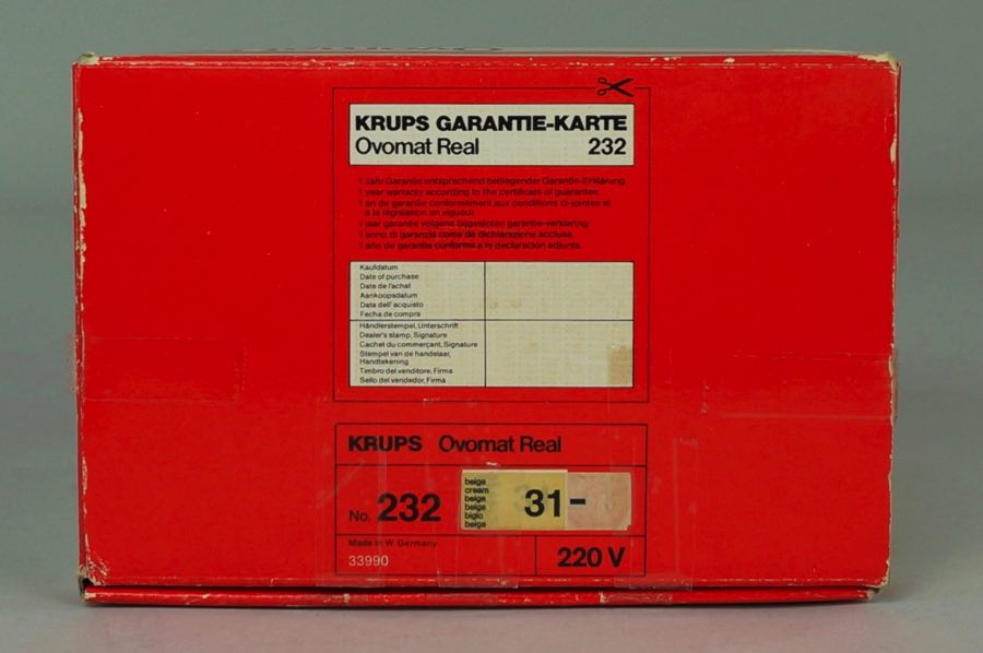 Ovomat Real - Krups 4