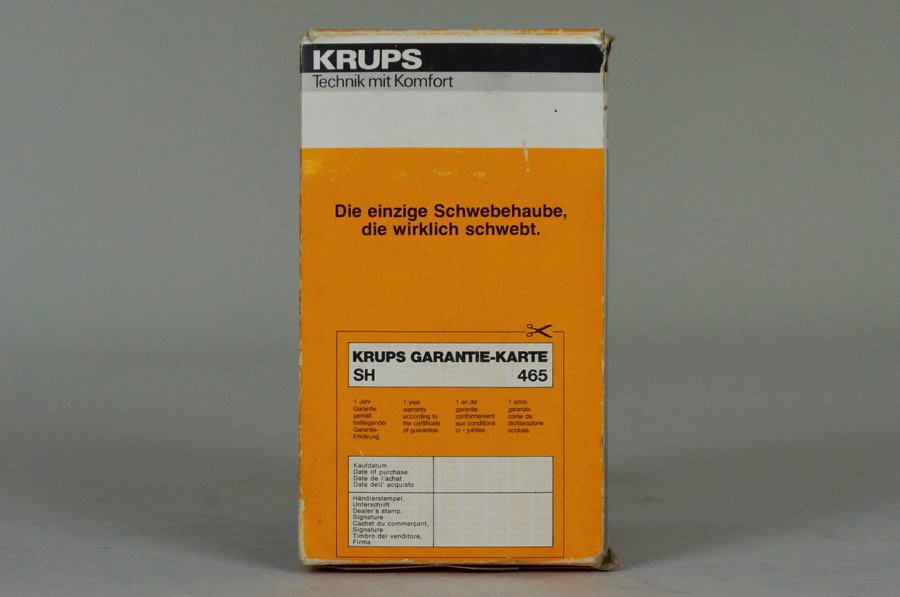 Schwebehaube - Krups 2