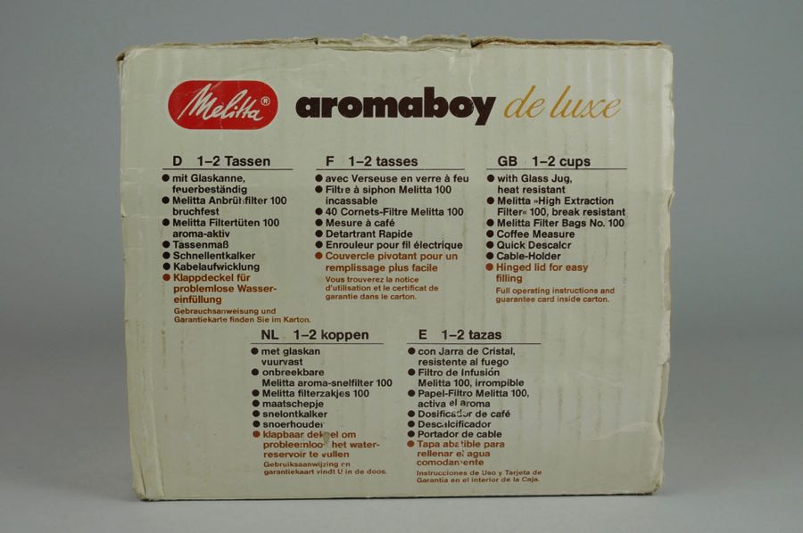 Aromaboy de luxe - Melitta 3