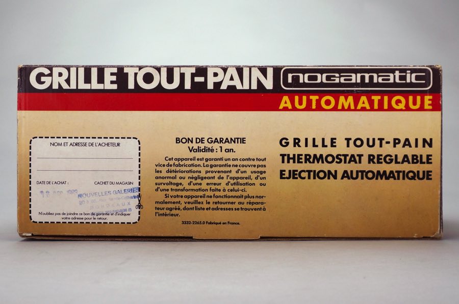 Grille Tout-Pain - Nogamatic 2