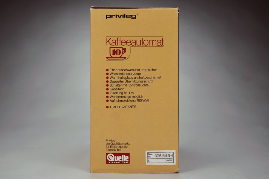 10 Tassen Kaffeeautomat - Privileg 2