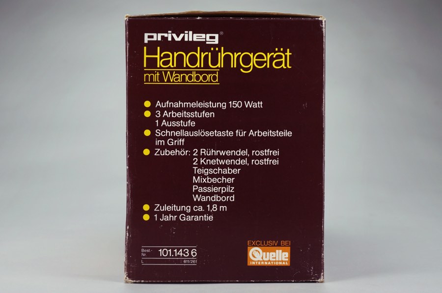 Handrührgerät mit Wandbord - Privileg 3