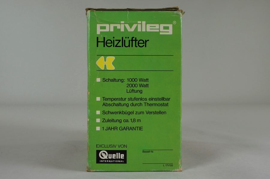 Heizlüfter - Privileg 4