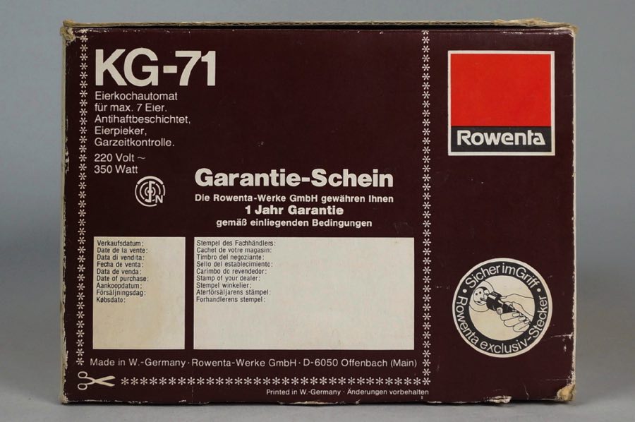 Eier-Kochautomat - Rowenta 3
