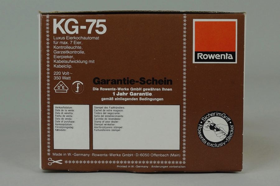 Eier-Kochautomat Luxus - Rowenta 4