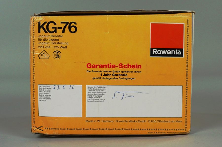 Joghurt-Bereiter - Rowenta 4