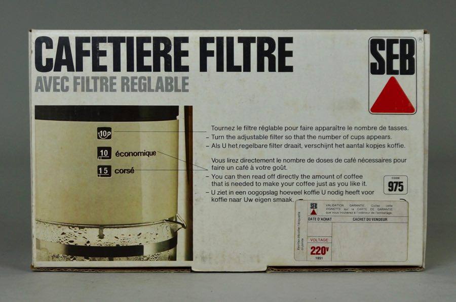 Cafetiere Filtre - SEB 3